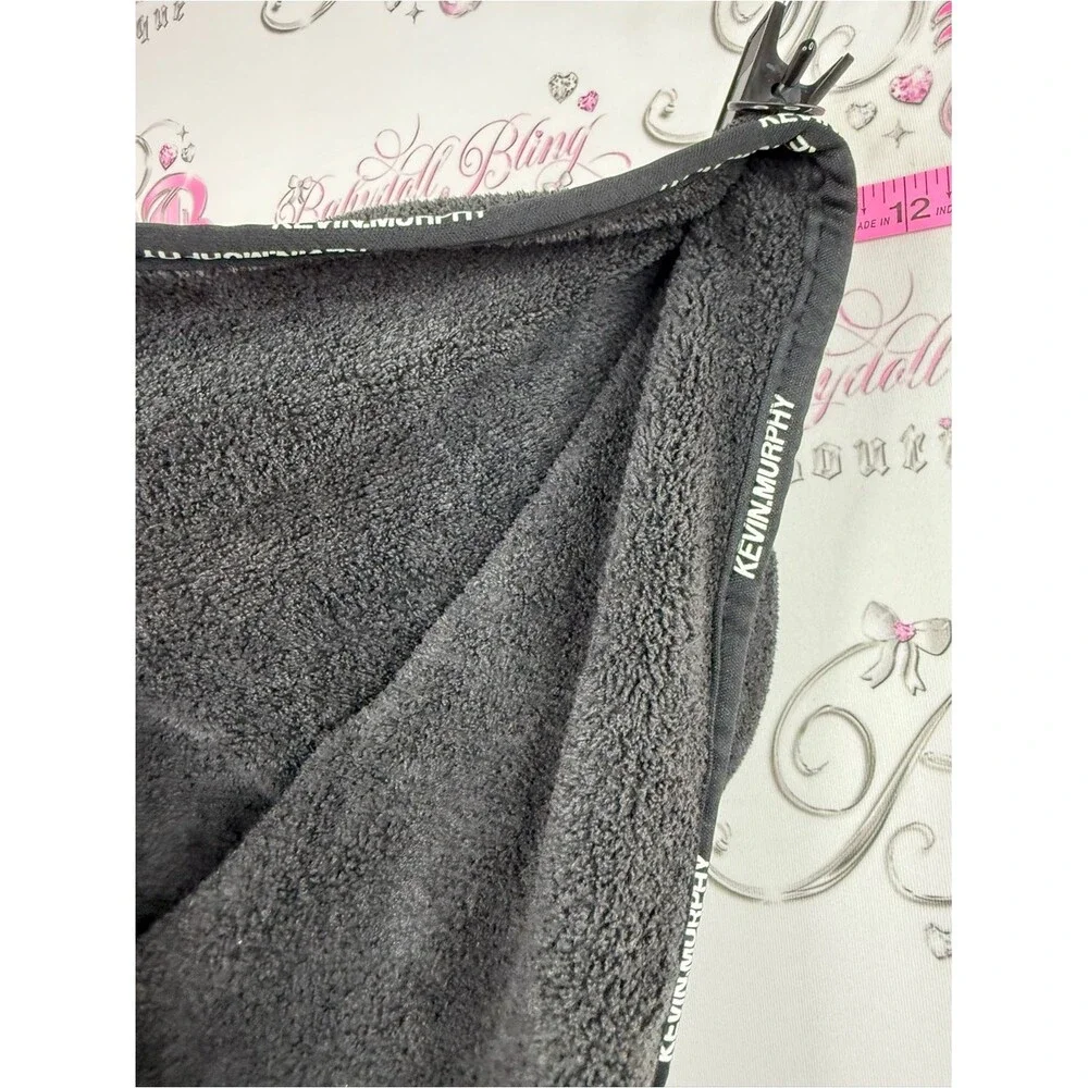 KEVIN.MURPHY hair turban drying towel Black white Microfiber Hair Towel Wrap